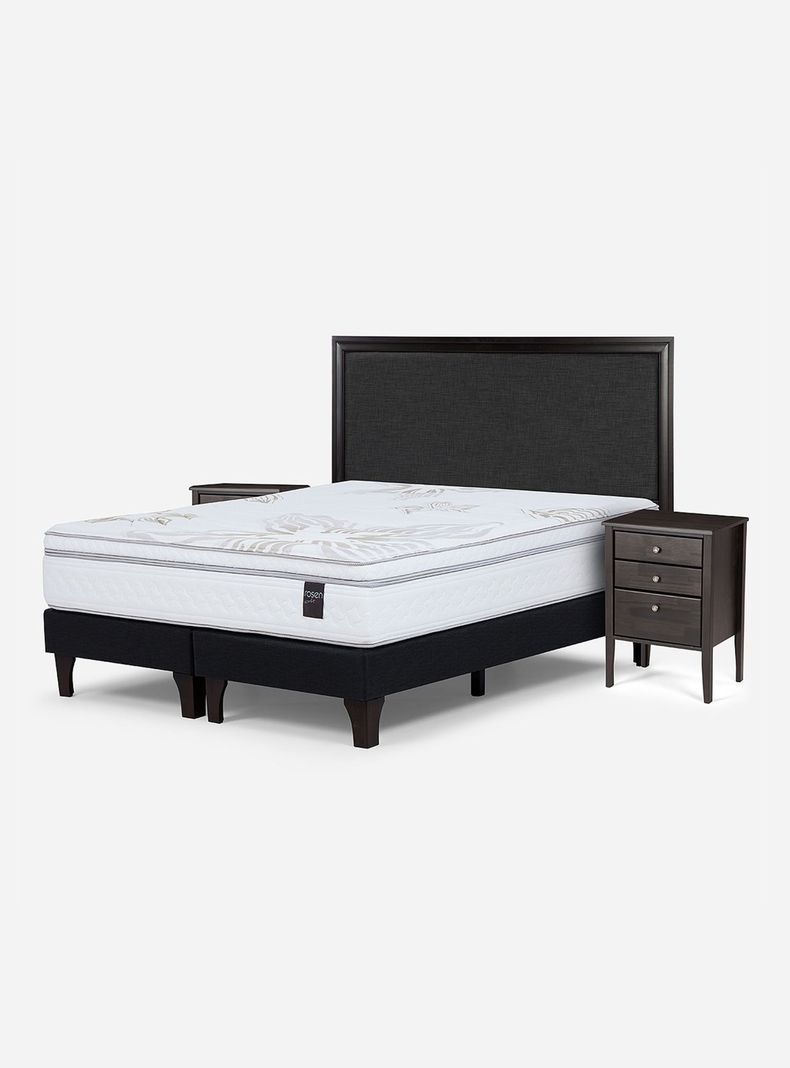 Cama Europea Art 4 King Base Dividida + Set Muebles Nolita Grafito-0