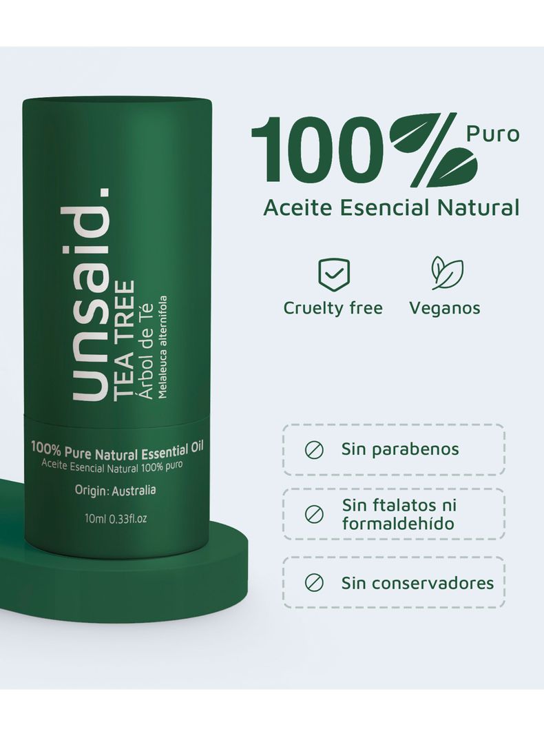 Aceite Esencial de Árbol del Té 100% Puro de 10 ml-2