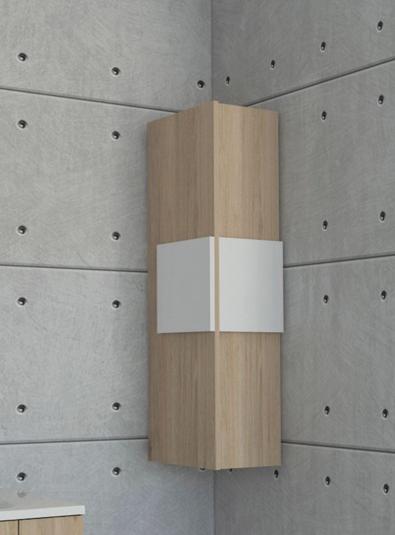 Mueble Optimizador de Baño Vanguard Rovere Blanco-5