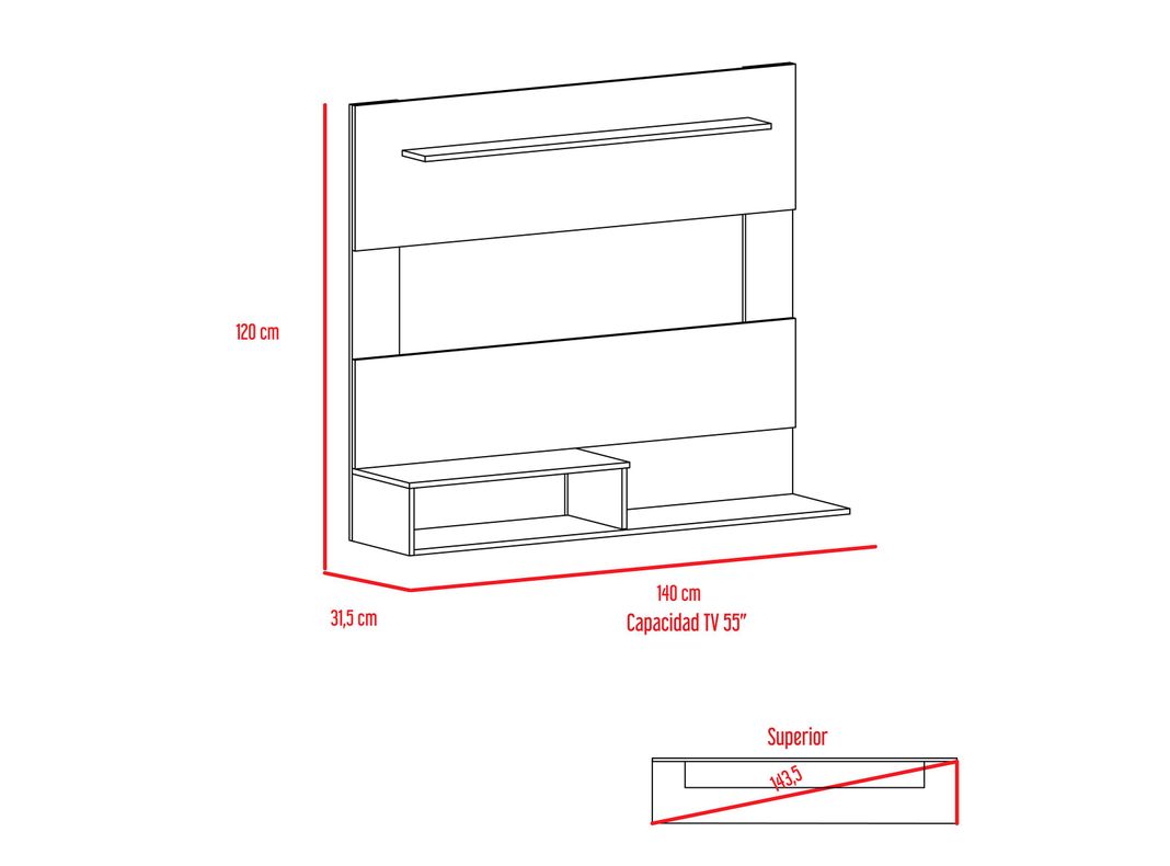 Combo TuHome Panel TV 55" + Arrimo-2