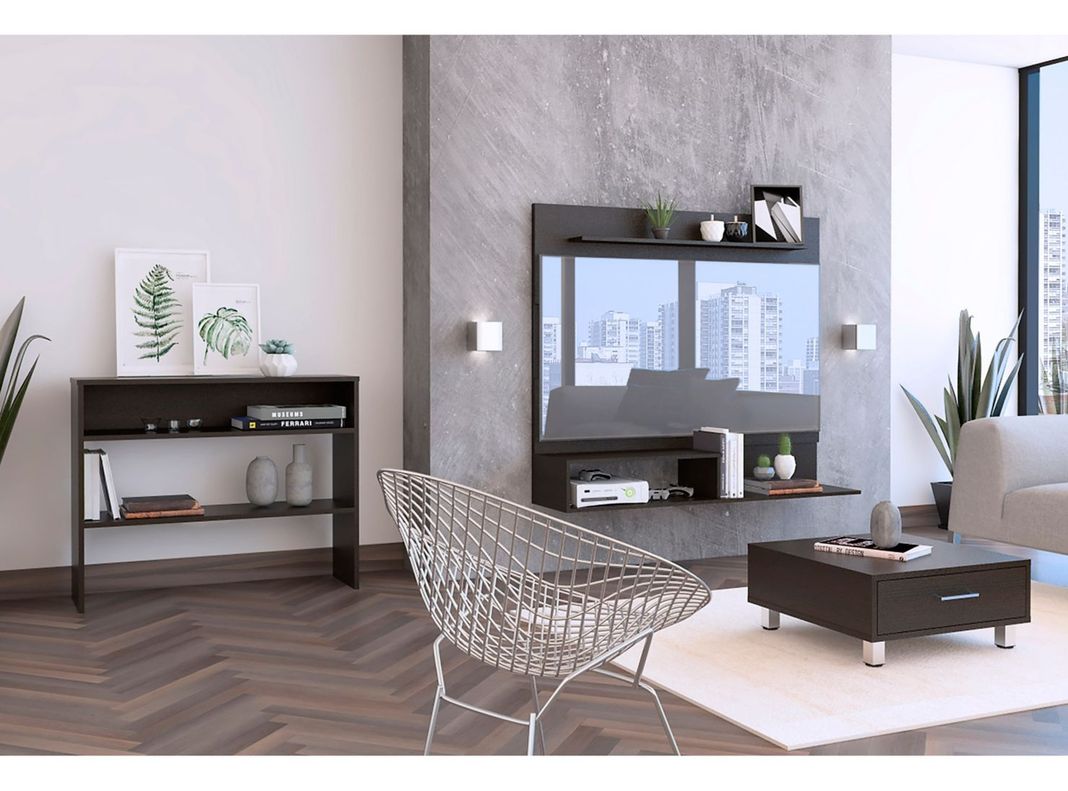Panel TV 55" + Arrimo + Mesa Centro TuHome-7