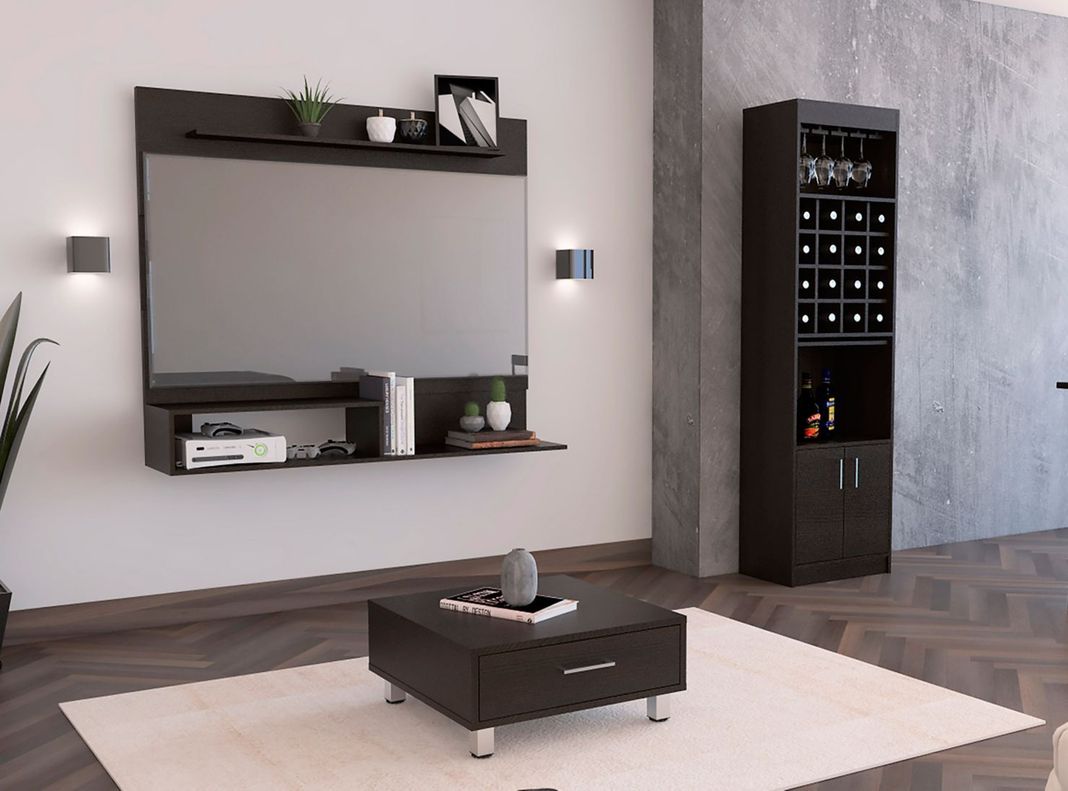 Panel TV 55" + Bar Cava + Mesa Centro TuHome-7