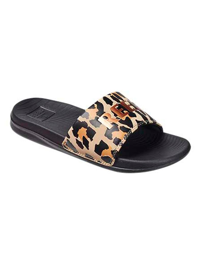 Sandalia Classic Leopard One Slide Mujer-1