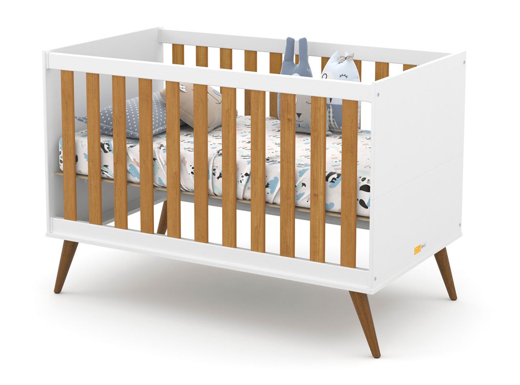 Cuna Kidscool Madera Gold Blanca-0