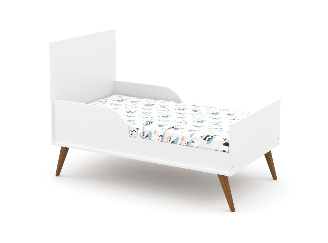 Cuna Kidscool Madera Gold Blanca-2