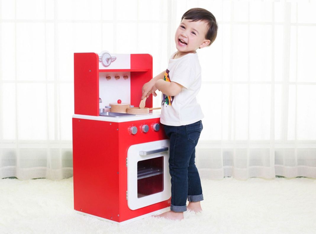 Juego Kidscool de Aprendizaje Cocina de Madera Red Classic-2