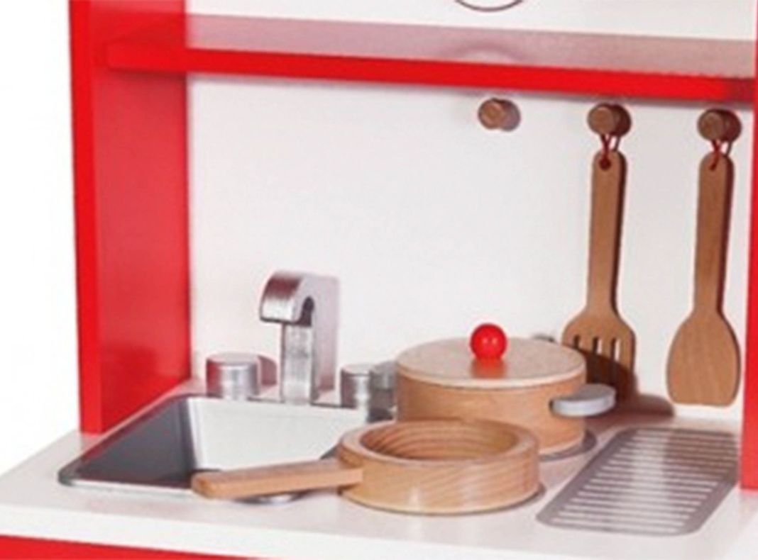 Juego Kidscool de Aprendizaje Cocina de Madera Red Classic-1