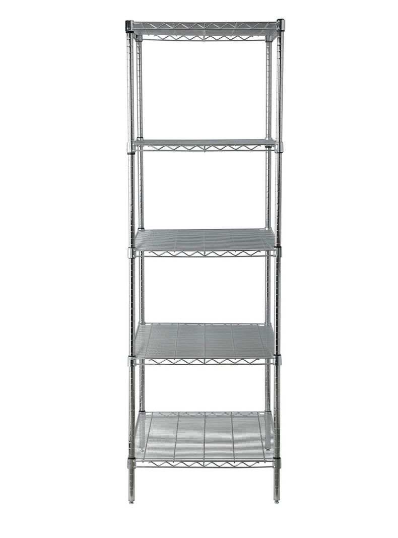 Estante Acero Cromado 61 x 91 x 188 cm 5 Repisas-2