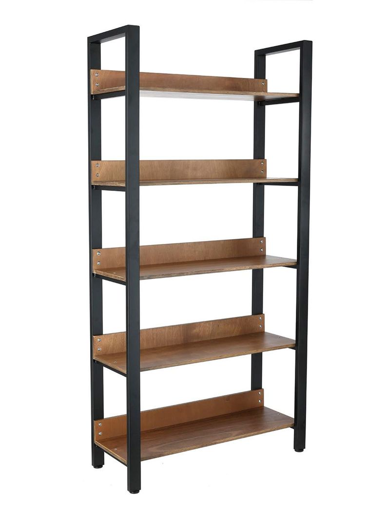 Estante Acero Repisas de Madera 35 x 90 x 180 cm-0