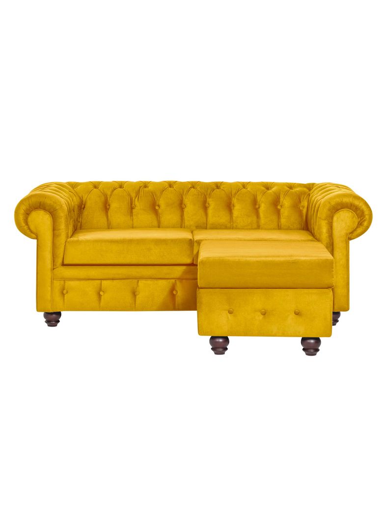 Living Manchester Capitone Felpa 3 Cuerpos + 2 Pouf-2