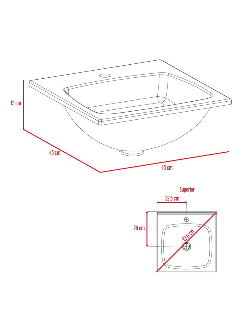 Muebles de Baño: Lavamanos + Baño + Botiquín TuHome-6