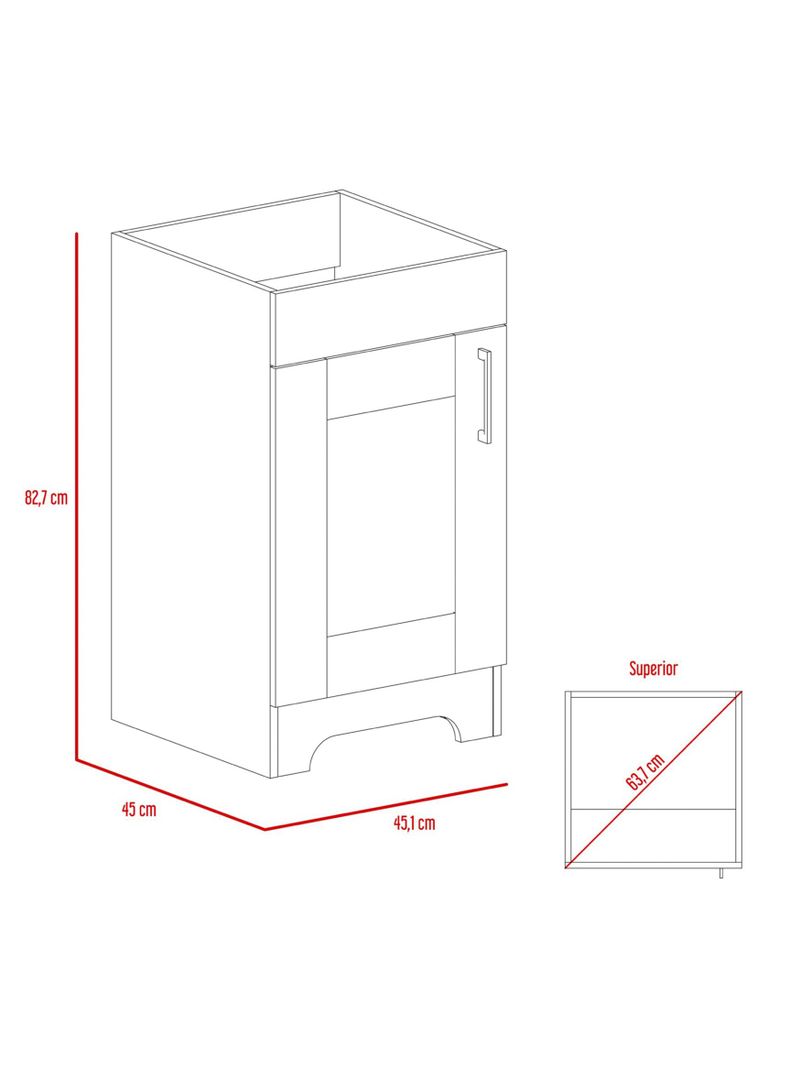 Muebles de Baño: Lavamanos + Baño + Botiquín TuHome-4