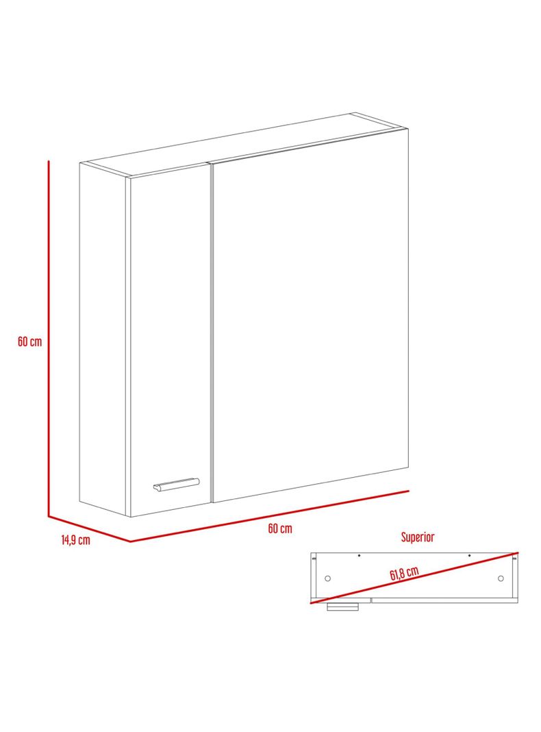 Muebles de Baño: Lavamanos + Baño + Botiquín TuHome-7