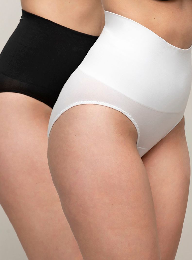 Pack 2 Bikini Tiro Alto Seamless Semi Control Abdomen-0