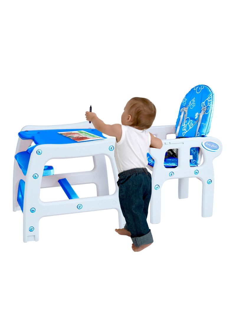 Silla de Comer New 3 Funciones Azul-4