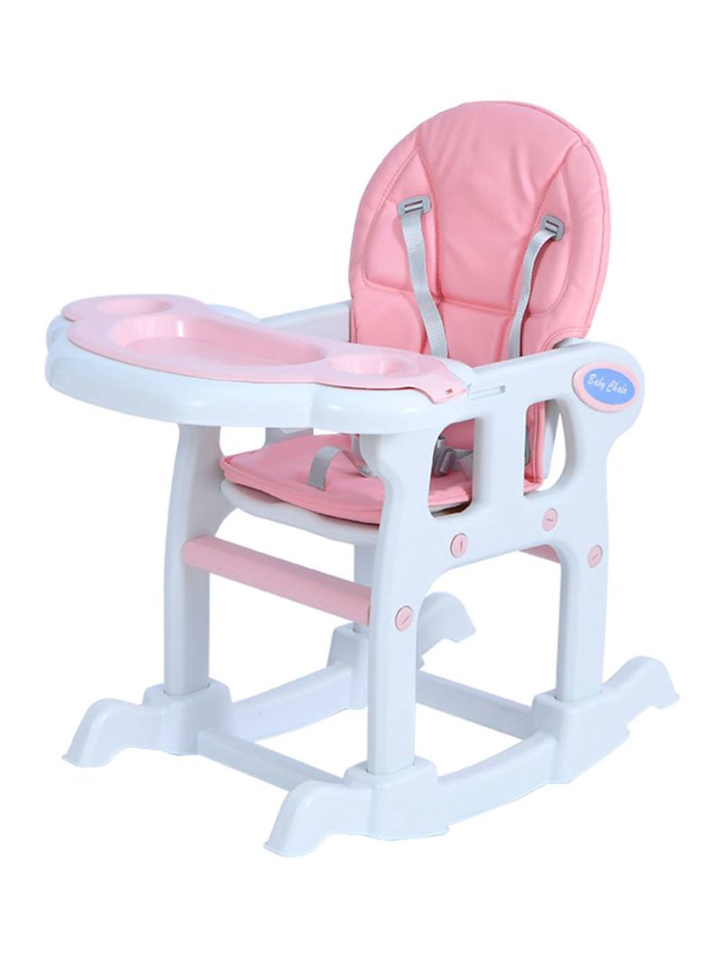 Silla de Comer New 3 Funciones Rosa Claro-1