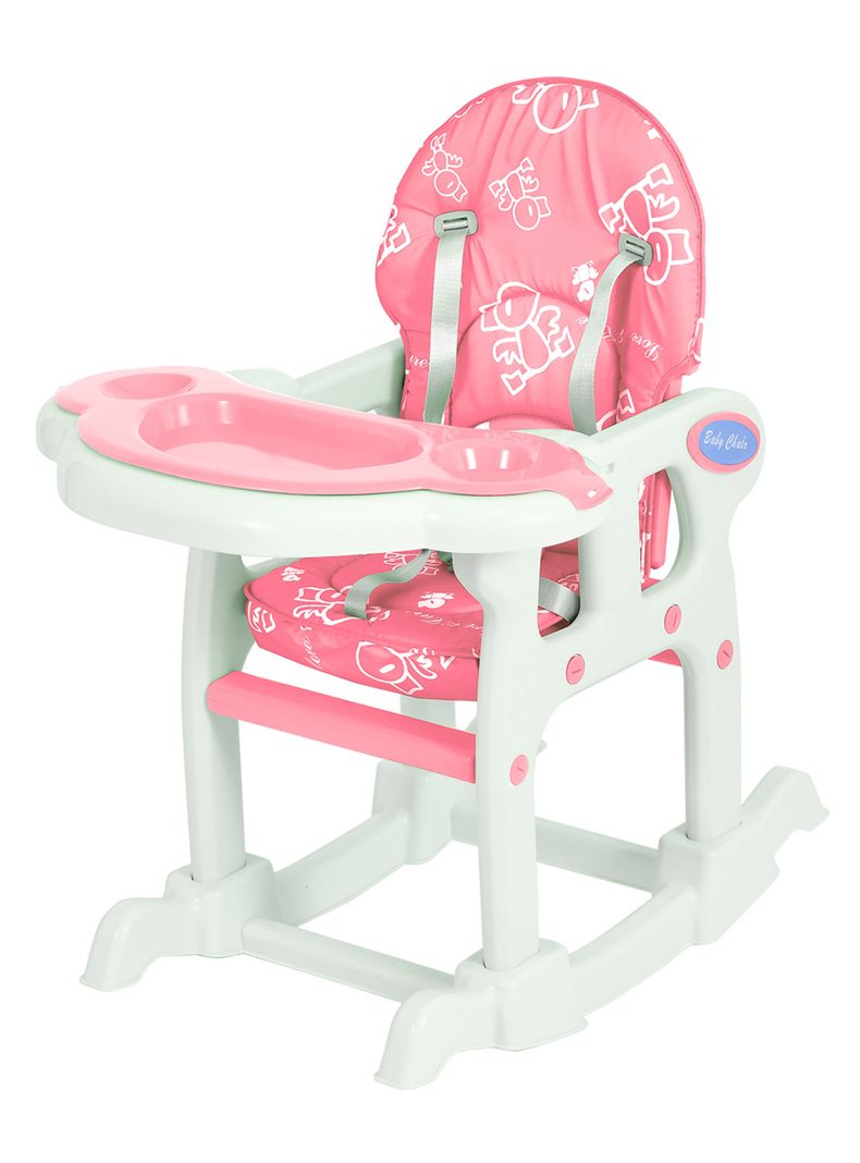 Silla de Comer New 3 Funciones Rosa-1