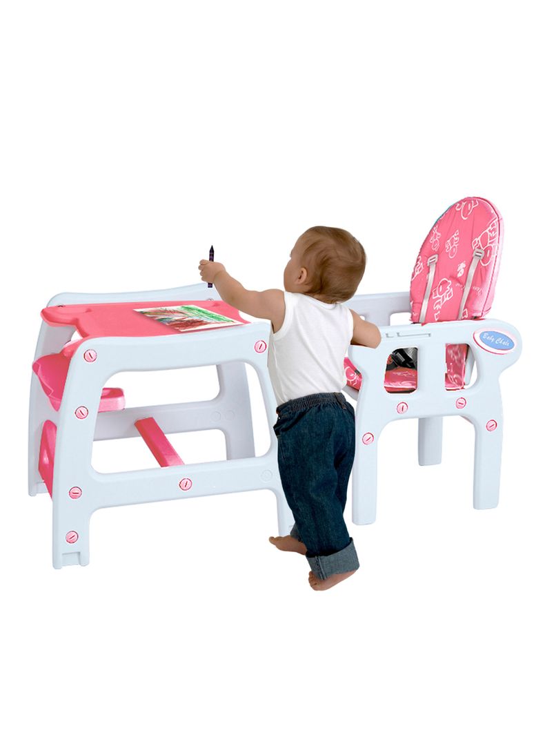 Silla de Comer New 3 Funciones Rosa-4