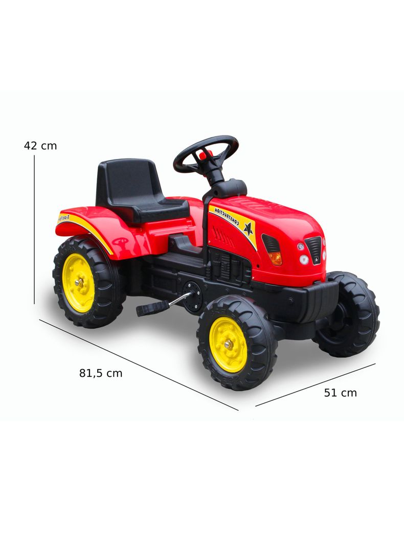 Tractor a Pedal Rojo-4
