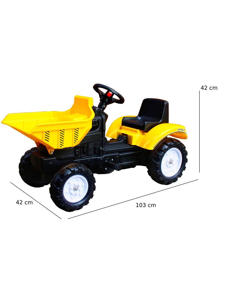 Tractor con Pala Amarillo-4