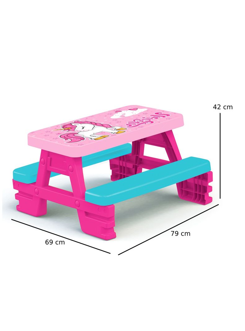 Mesa Infantil Picnic Unicornio-1