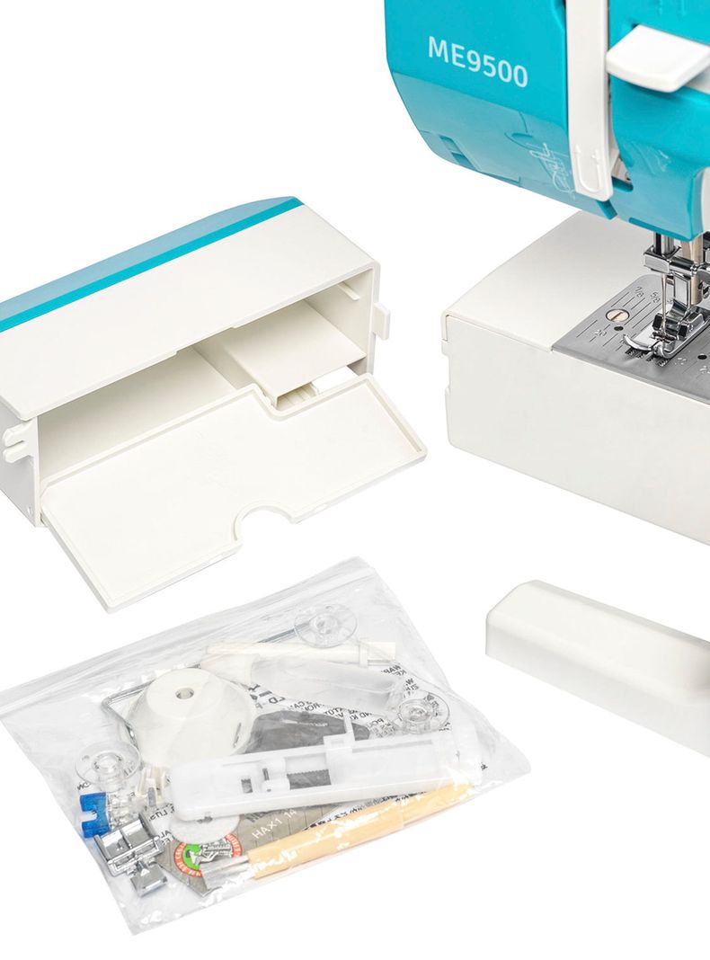 Máquina de Coser ME9500 Calipso y Blanco-3