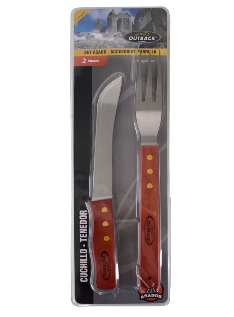 Set de Cubiertos para Asado 2 Piezas Outback-1