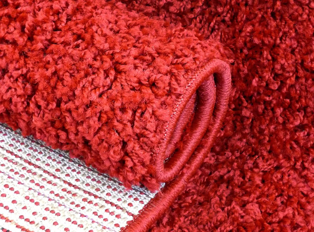 Bajada de Cama Shaggy Lisa 50x100 cm Rojo-1