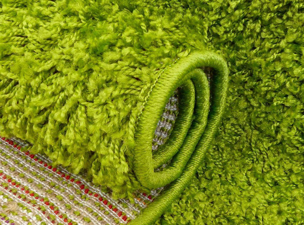 Bajada de Cama 50 x 100 cm Idetex Shaggy Lisa Verde-1