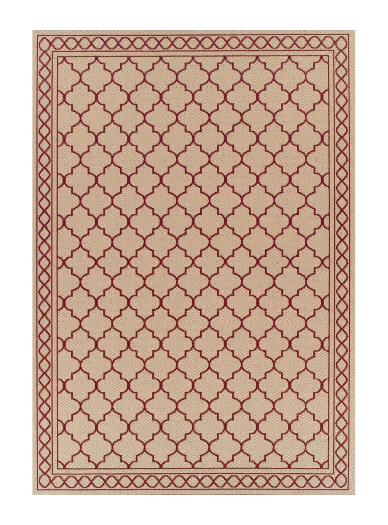 Alfombra Sisal 160x230 cm Red-0