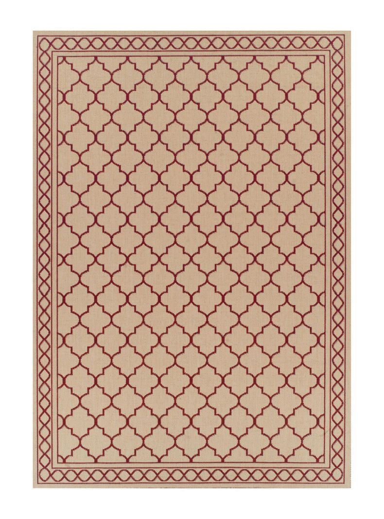 Alfombra Sisal 200x285 cm Red-0