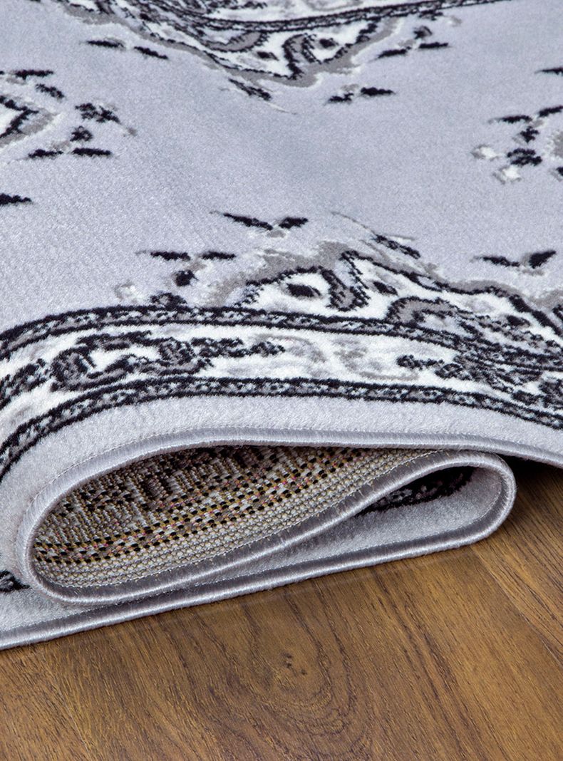Alfombra de Pasillo Kashank 60x213 cm Gris-1