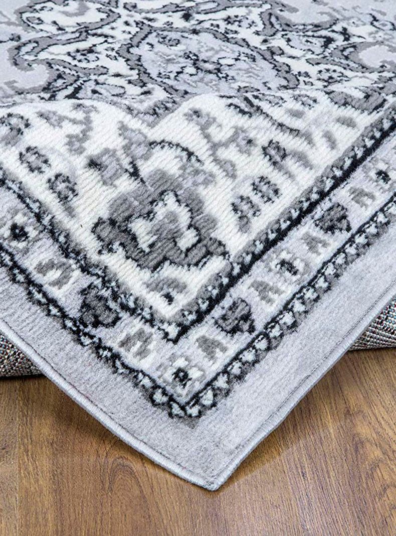 Alfombra de Pasillo Kashank 60x213 cm Gris-2