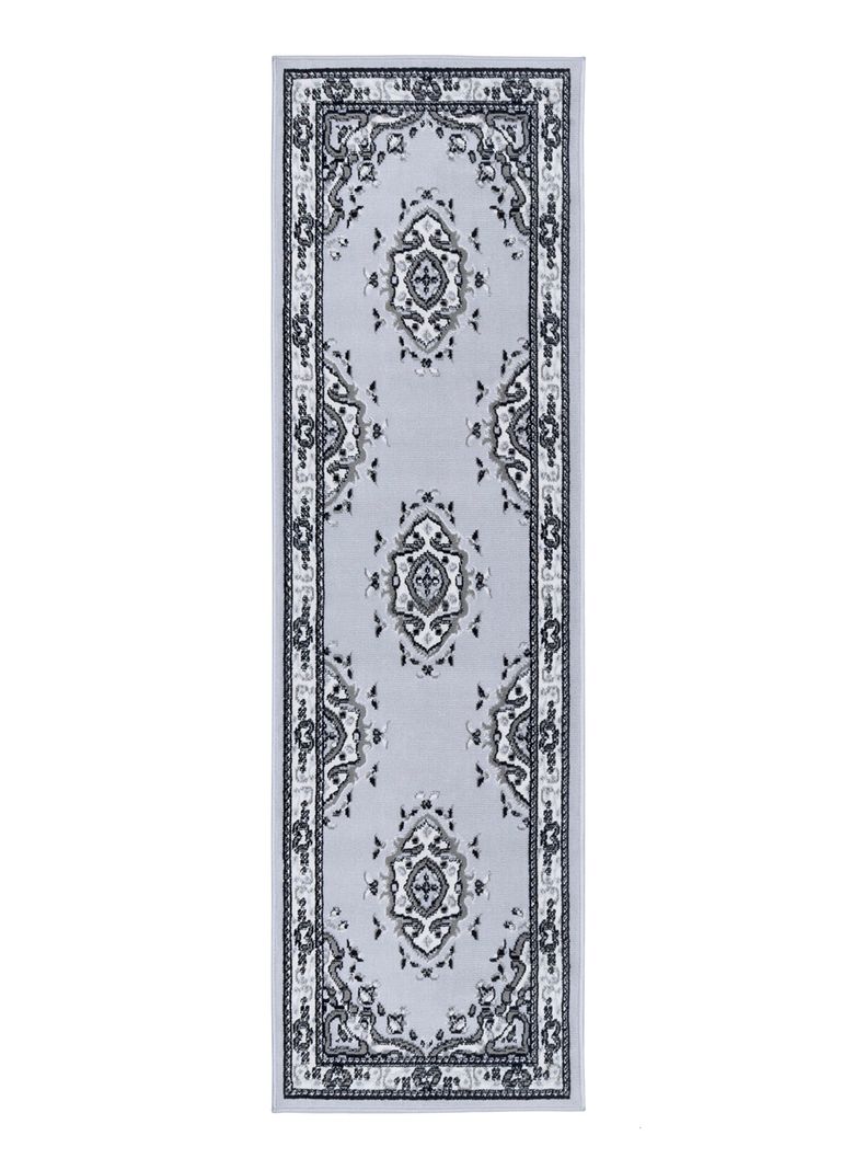 Alfombra de Pasillo Kashank 60x213 cm Gris-0