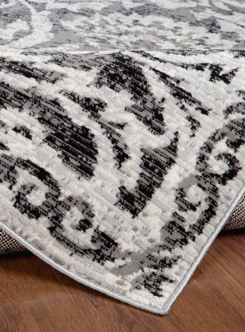 Alfombra Kashank 153x213 cm Gris-2