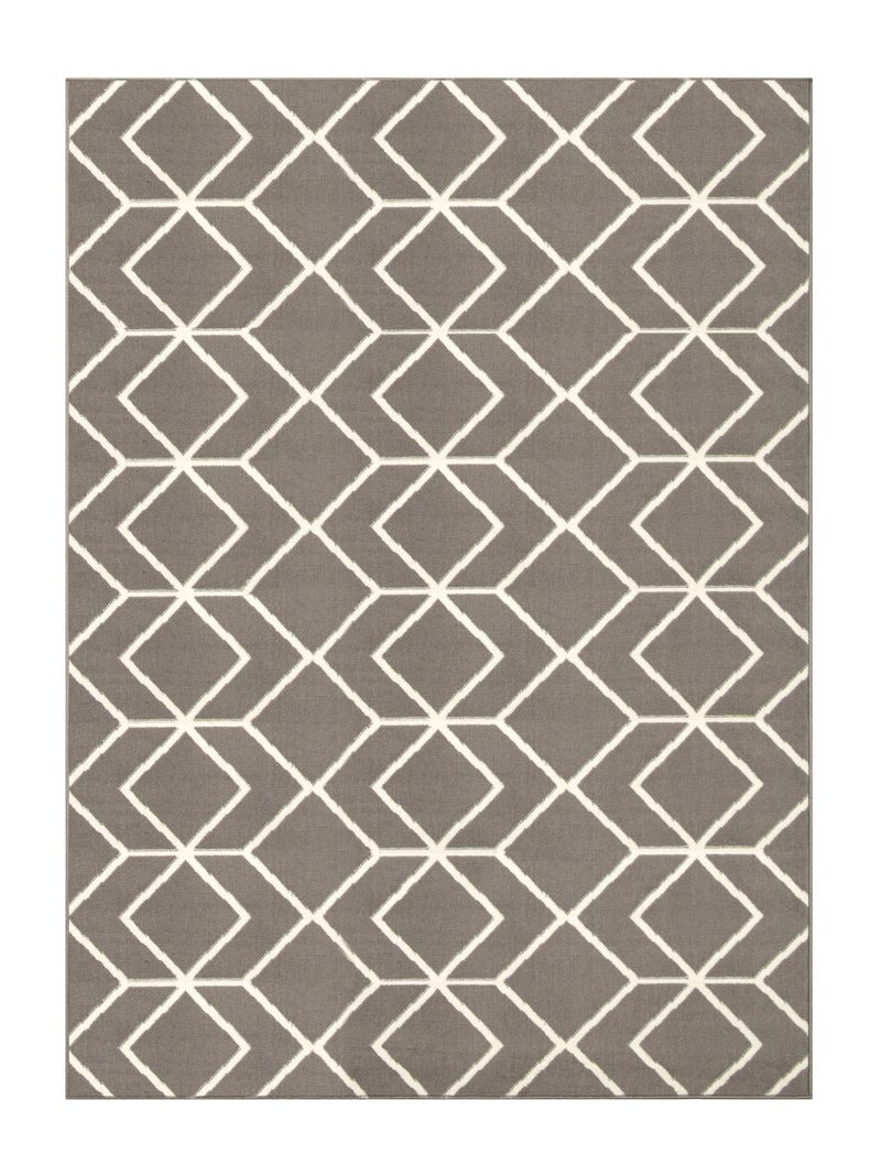 Alfombra 153 x 213 cm Kashank 507 Gris-0