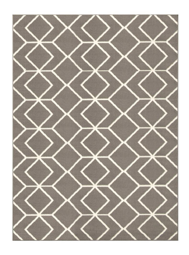 Alfombra Kashank 245x305 cm Gris-0