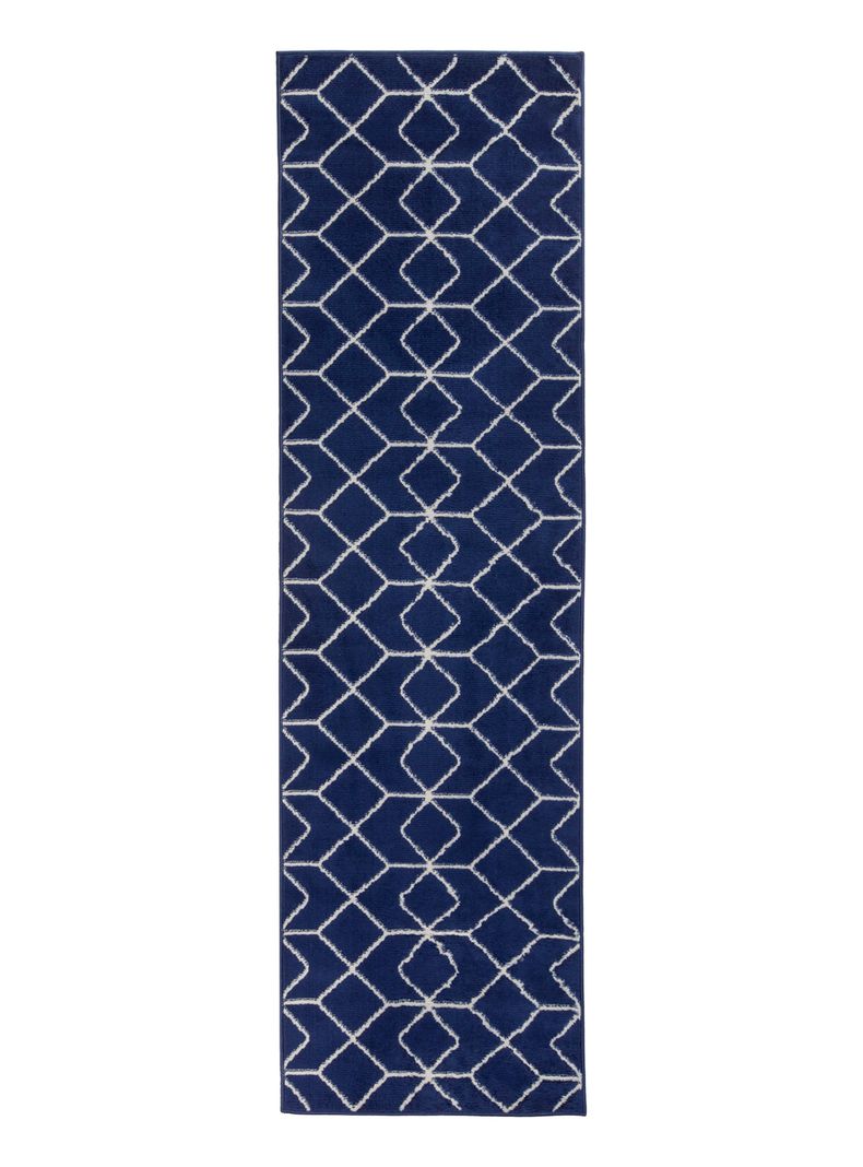 Alfombra de Pasillo 60 x 213 cm Kashank 507 Azul Marino-0