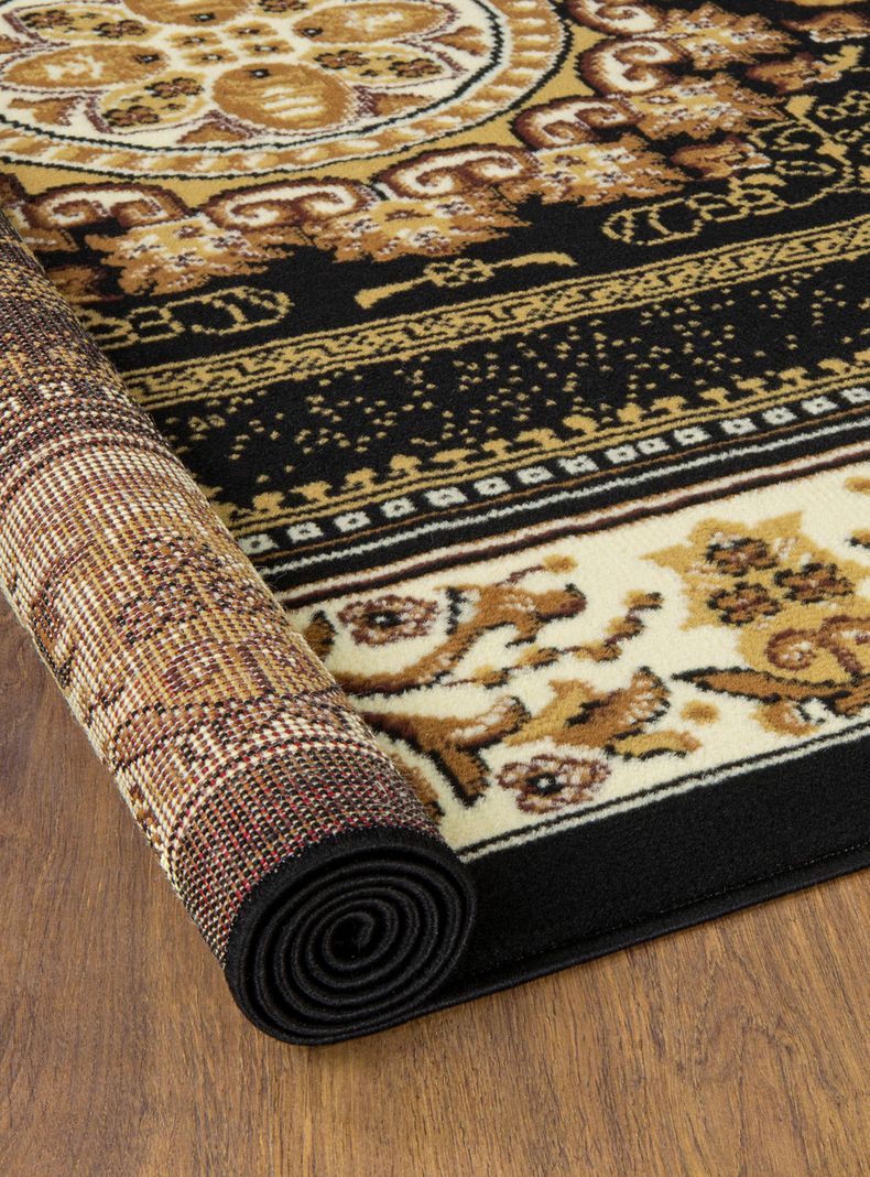 Alfombra 245 x 305 cm Kashank 4670 Negro-3