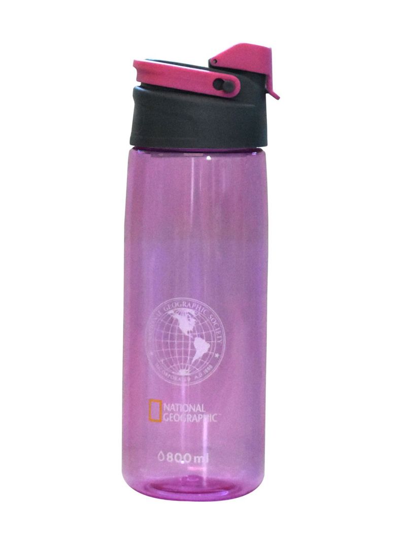 Botella National Geographic Plástica 800 ml Rosa 23.5 cm-1