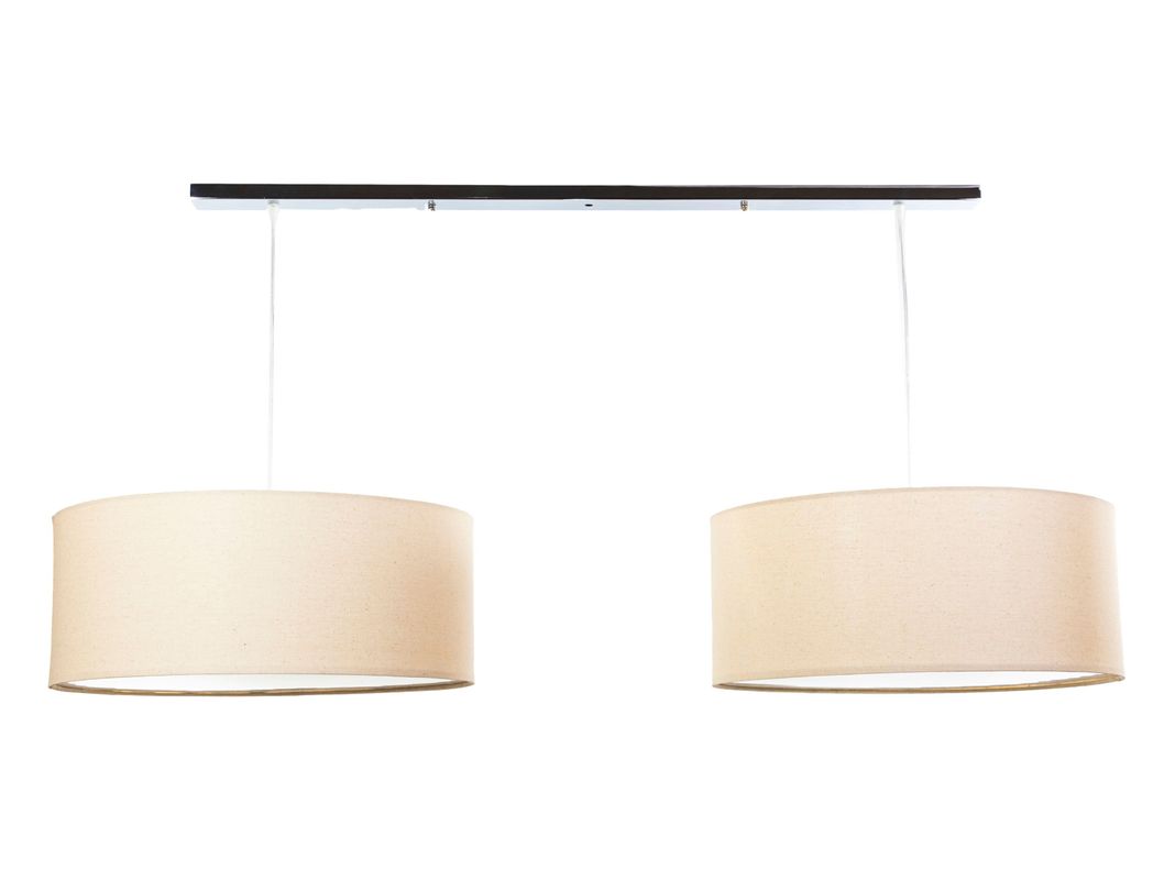 Lampara Diseno 3 Colgante 2L Doble Cromo