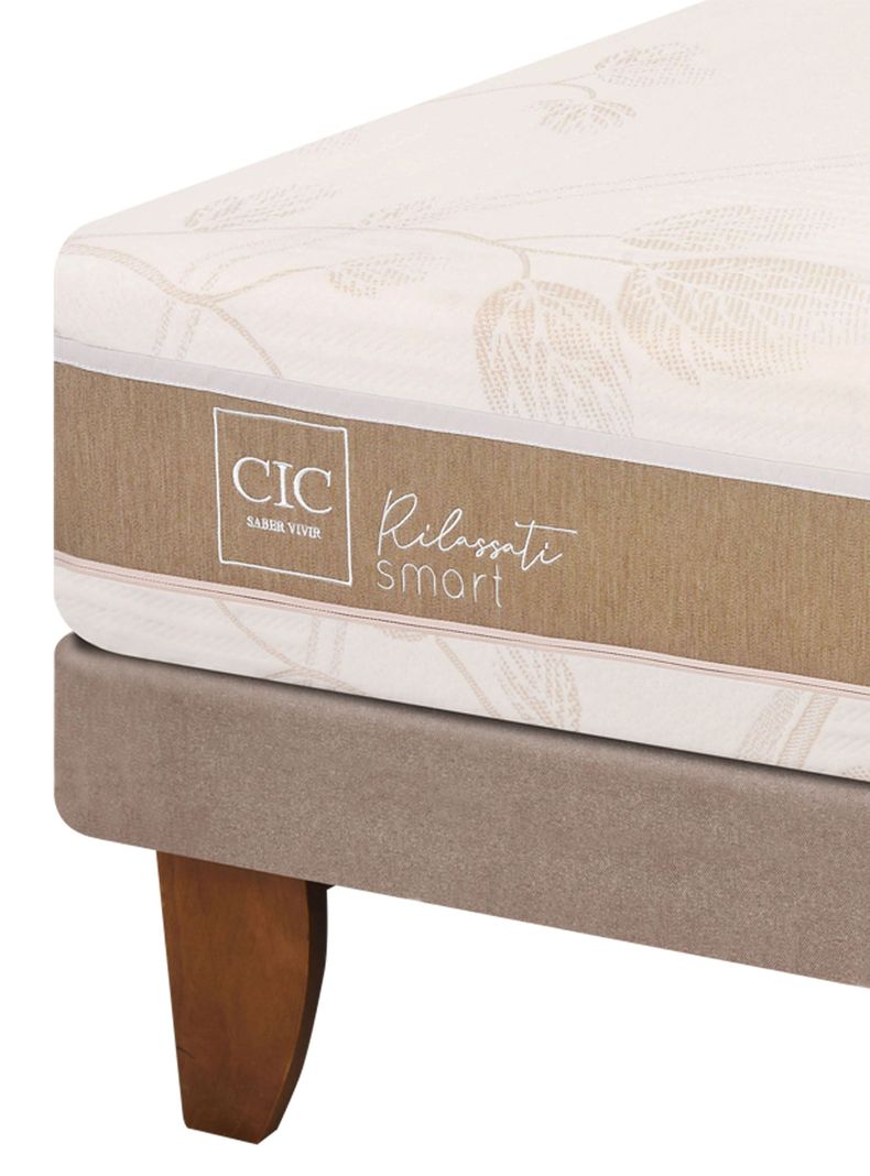 Cama Europea Rilassati Infinity 2 Plazas Long Base Dividida + Set Muebles New Torino Chocolate-3