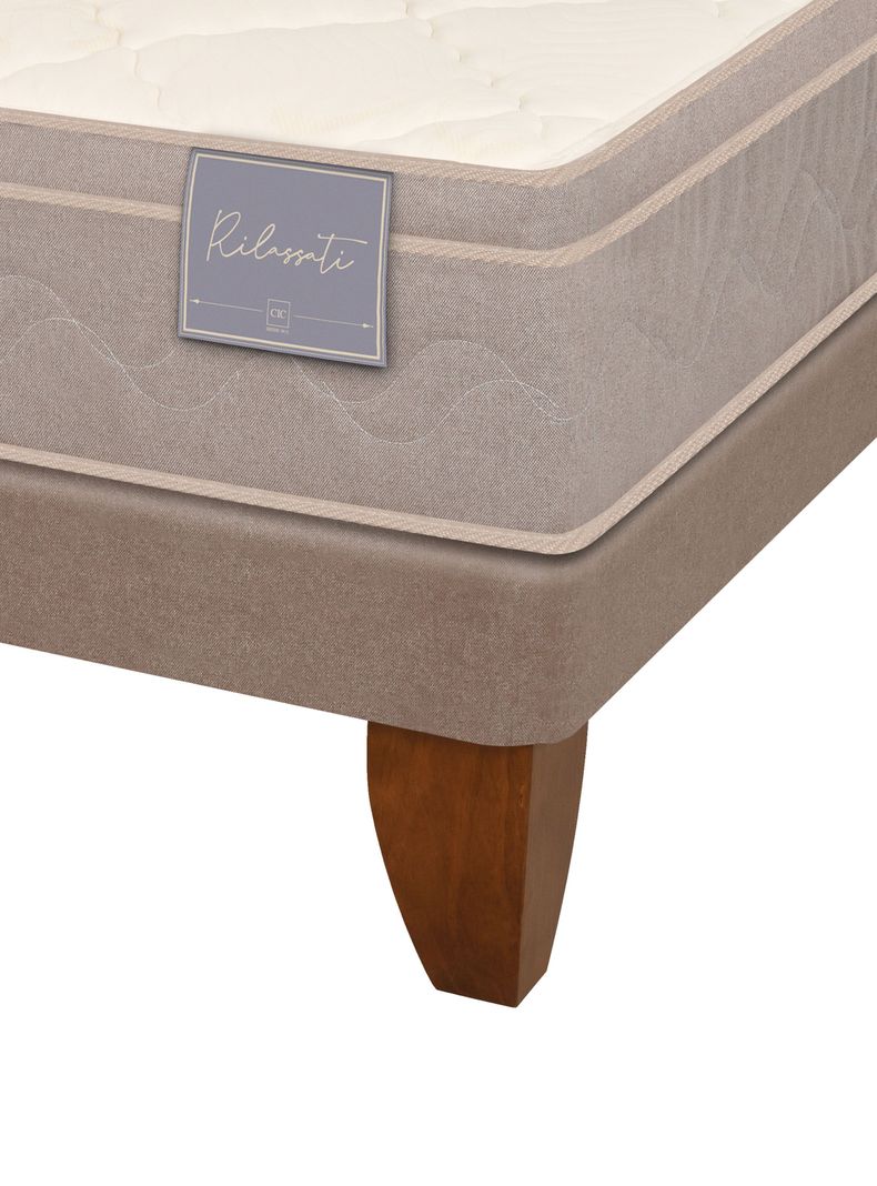 Cama Europea Rilassati 2 Plazas Long Base Dividida + Almohadas-3
