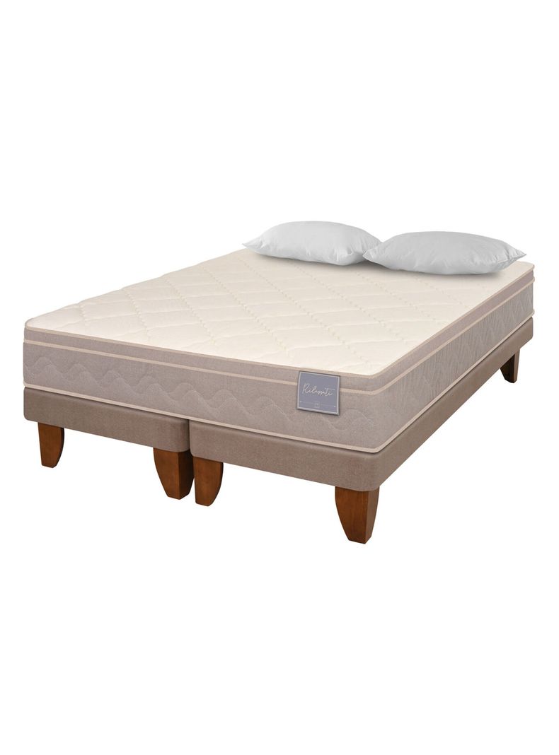 Cama Europea Rilassati 2 Plazas Long Base Dividida + Almohadas-0