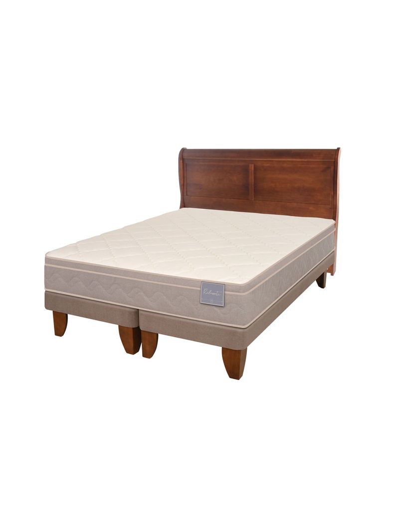Cama Europea Rilassati King Base Dividida + Respaldo Miro Café-2