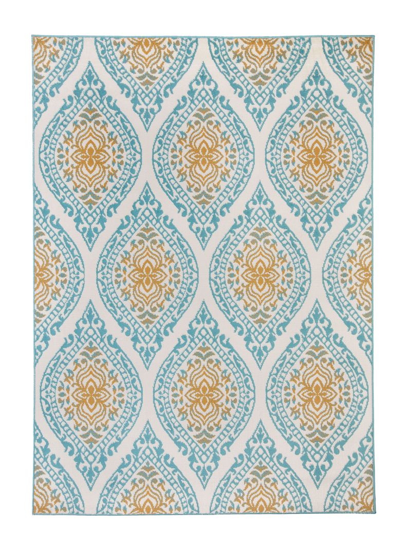 Alfombra Kashan King 245 x 305 cm Azul-0