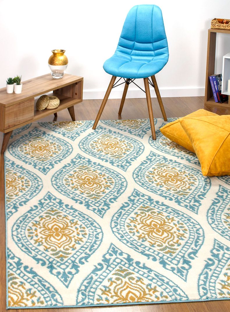 Alfombra Kashan King 245 x 305 cm Azul-2