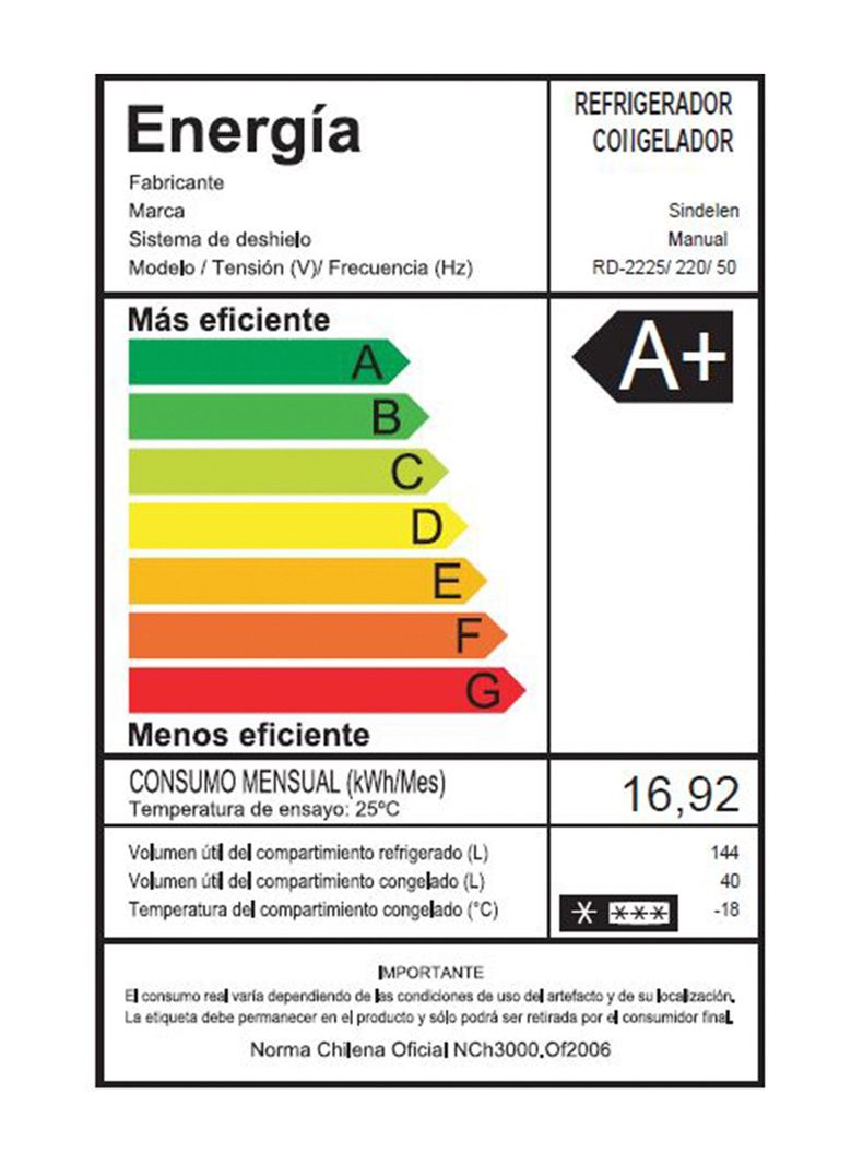Refrigerador Bottom Freezer Frío Directo 184 Litros RD-2225SI-5