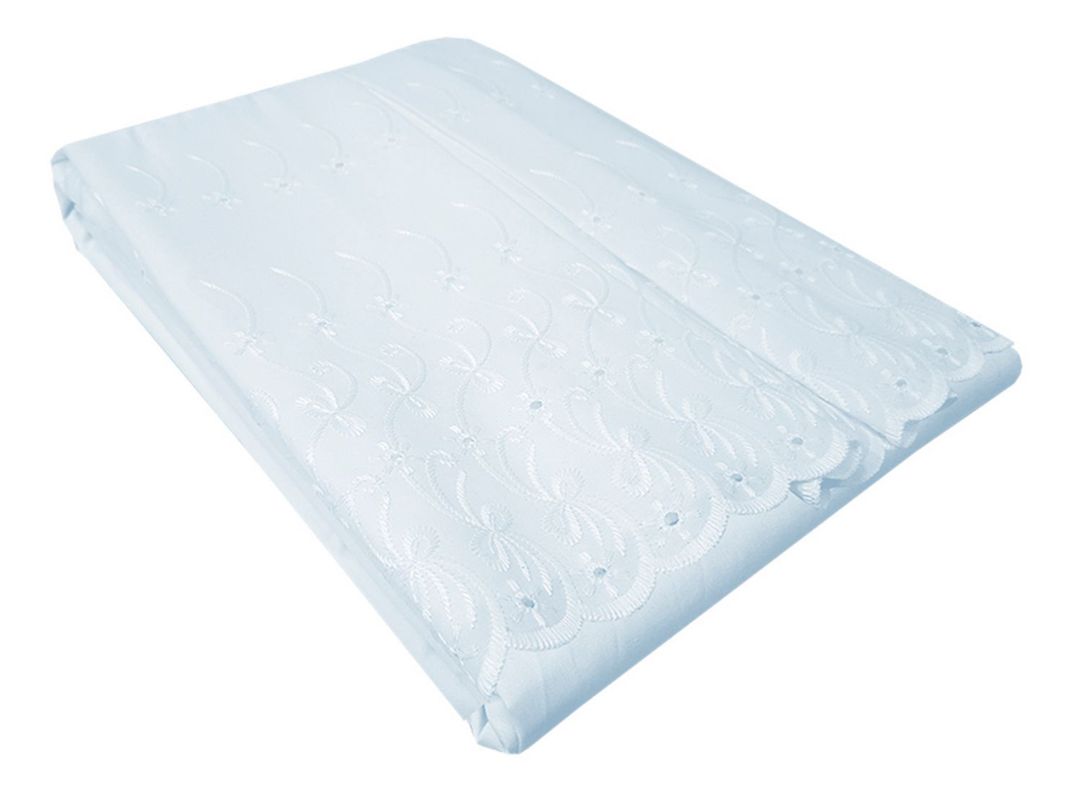 Faldón King Broderie Blanco