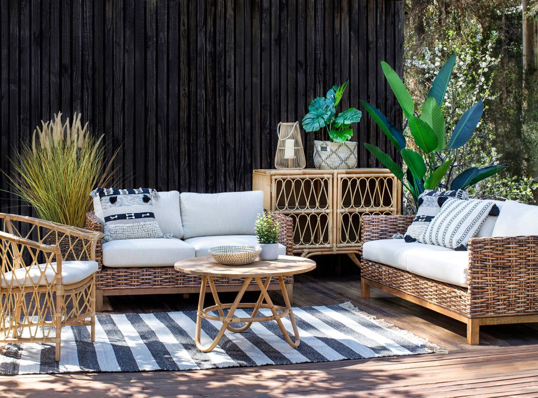 Alfombra Natural 160x230 cm Stripe D2-3